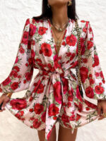 Kombinezon LaMilla w czerwone kwiaty