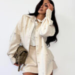 Beżowa jeansowa koszula LaMilla