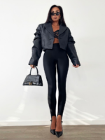 Czarne legginsy narciarki LaMilla