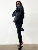 Czarne legginsy lycra LaMilla