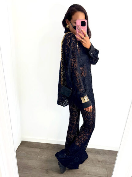 Koszula koronkowa LaMilla czarna