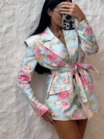 Marynarka Wigilia LaMilla w pastelowe kwiaty