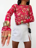 Bluzka siateczka LaMilla kwiaty