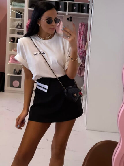 Biały t-shirt LaMilla Paris