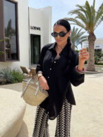 Czarna koszula lniana LaMilla