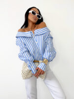 Koszula w niebieskie paski LaMilla