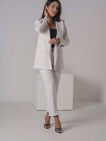 Garnitur damski Polwar w kolorze waniliowym