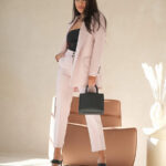 Garnitur damski Polwar puder róż