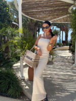 Długa ażurowa sukienka LaMilla