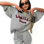 Bawełniany komplet w paski LaMilla