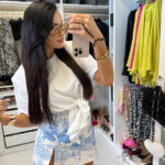 Spodenki LaMilla w niebieski wzór a la Dior