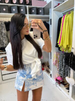 Spodenki LaMilla w niebieski wzór a la Dior