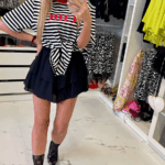 T-shirt Chic LaMilla z wiązaniem