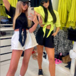 Czarny t-shirt LaMilla z wiązaniem w pasie