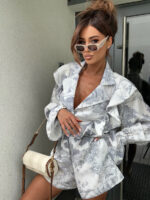 Lniany komplet LaMilla Dior szary