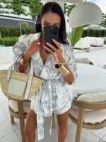 Kimono i spodenki LaMilla szary wzór