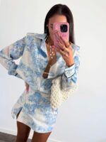 Lniana koszula niebieski Dior LaMilla