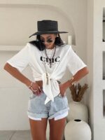 Biały t-shirt Chic lamilla