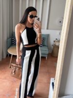 Komplet lamilla spodnie i top w paski