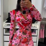 Spódnico spodenki LaMilla w czerwone kwiaty