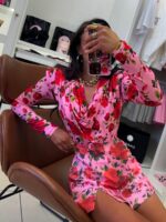 Spodenko spódnica lamilla w kwiaty