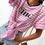 t-shirt chic w paski LaMilla