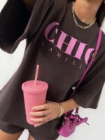 T-shirt Chic LaMilla czekolada