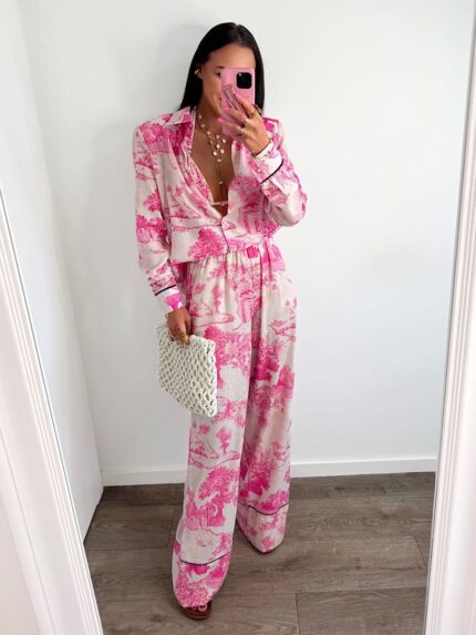 Różowe spodnie Dior LaMilla