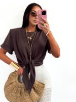 T-shirt brązowy LaMilla