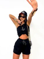 Czarne spodenki bawełniane LaMilla Chic