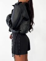 Czarna kurtka skórzana LaMilla