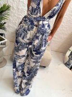 Granatowe spodnie Dior LaMilla