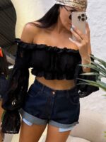 Jeansowe granatowe spodenki LaMilla