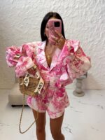 Różowy komplet Dior LaMilla