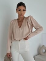 Bluzka Megi B w kolorze szampańskim