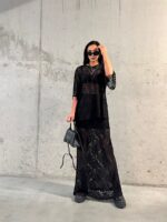 Czarna koronkowa spódnica LaMilla