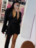 Czarna sukienka kimono LaMilla