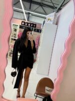 Czarna sukienka kimono LaMilla