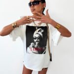 Bluzka LaMilla z nadrukiem dziewczyny