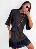 Brązowy t-shirt LaMilla