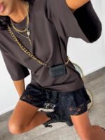 Czekoladowa bluzka t-shirt LaMilla