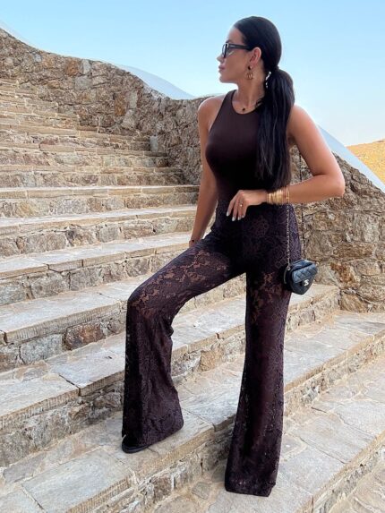 Koronkowe dzwony LaMilla brązowe