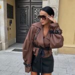 Brązowy płaszcz Lamilla