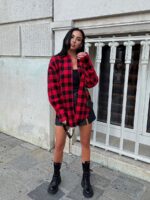 Koszula w czerwoną kratę LaMilla