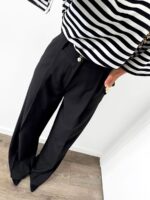 Czarne eleganckie spodnie lamilla