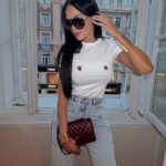 Biały t-shirt truskawki LaMilla