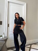 Czarne dresowe spodnie LaMilla