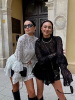 Czarna bluzka koronkowa LaMilla