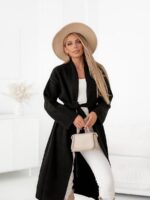 Czarny długi kardigan Simplicity