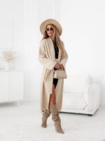 Jasno beżowy długi sweter Simplicity